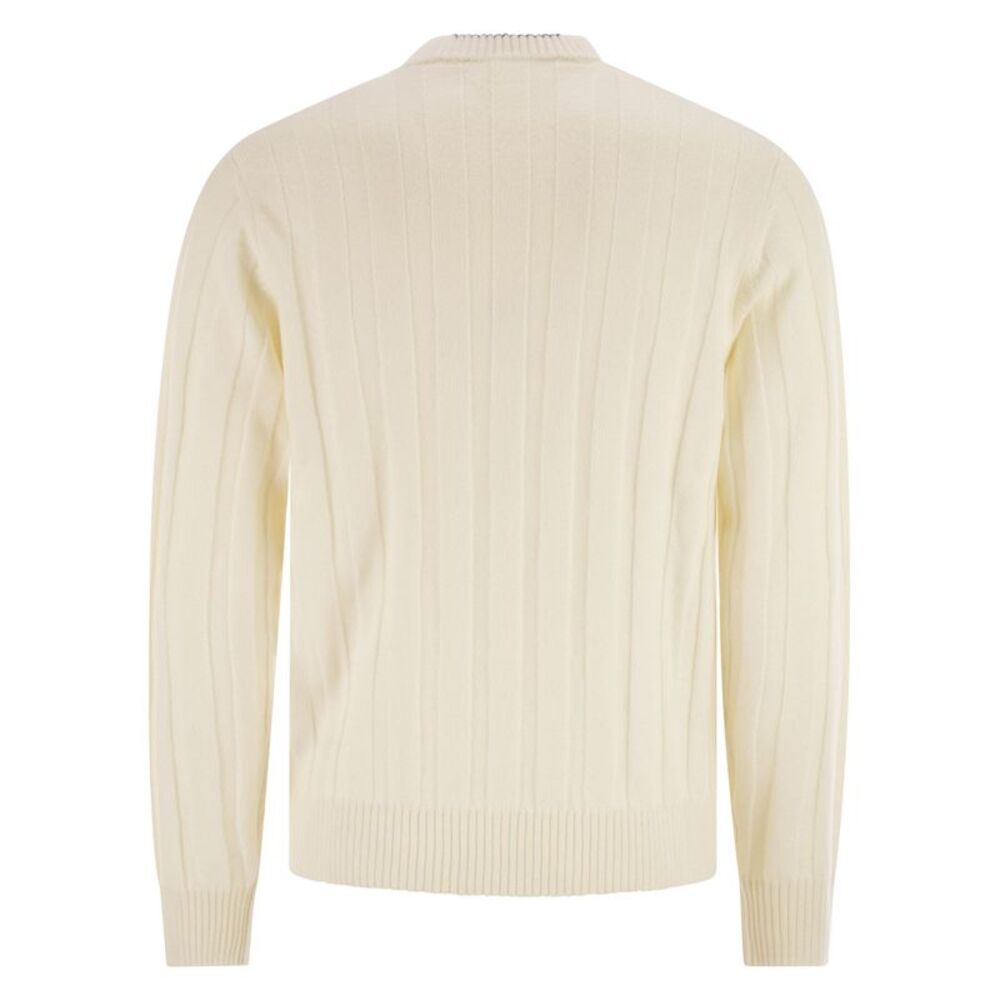 Peserico Men Wool And Cashmere Ribbed Jumper - Picture 2 of 4